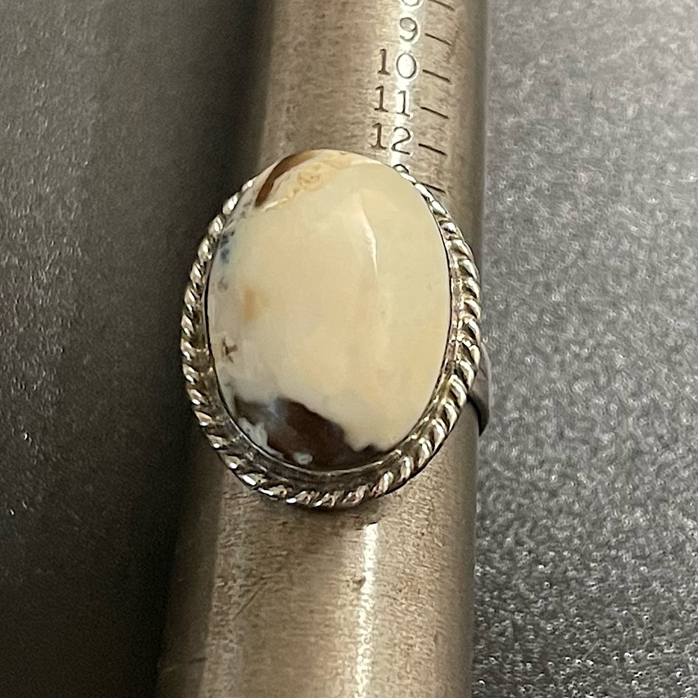 Sterling  Silver Magnesite Ring